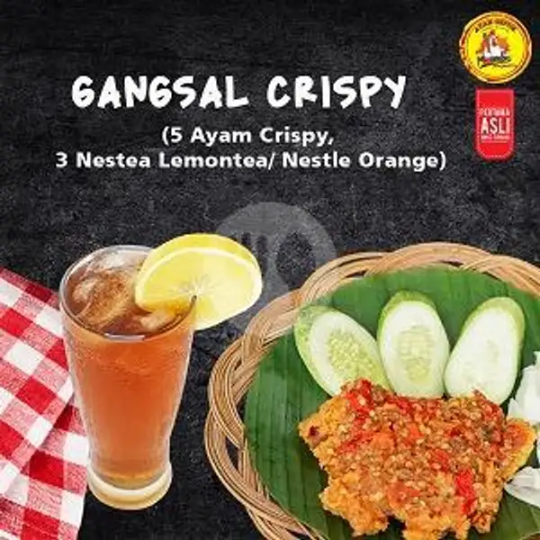 Paket Gangsal Crispy | Ayam Gepuk Pak Gembus, Grand Depok City