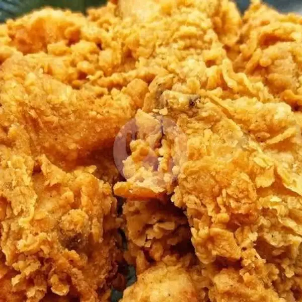 Nasi Rames+Ayam Crispy+Sambal+Es Teh | Warung Makan Tegal Bu Erni, Mijen