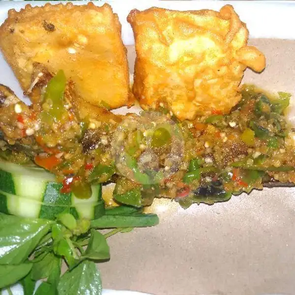 Lele Cabe Ijo + Nasi | Ayam Geprek Ceria (Pedasnya Pool), Bunga Raya