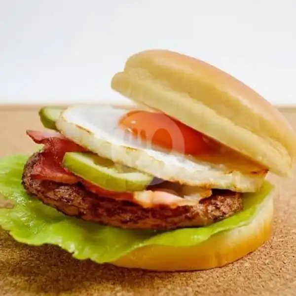 Burger Ayam + Telur | Burger Kitty, Panglima Aim