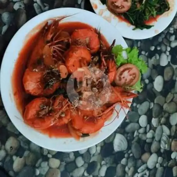 Udang Saus Tiram (shrimp Oriental Sauce) | Lapau Nasi Udang Kelong, Padang