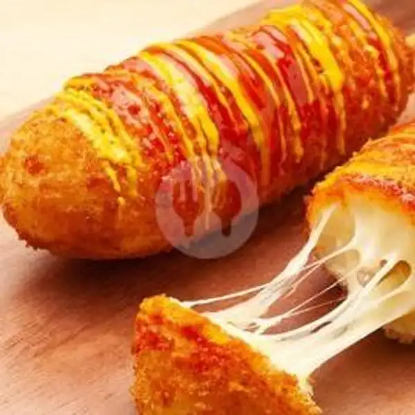 Corndog Mozarella Sosis Original | Hotdog Mozarela Kita, Tampan