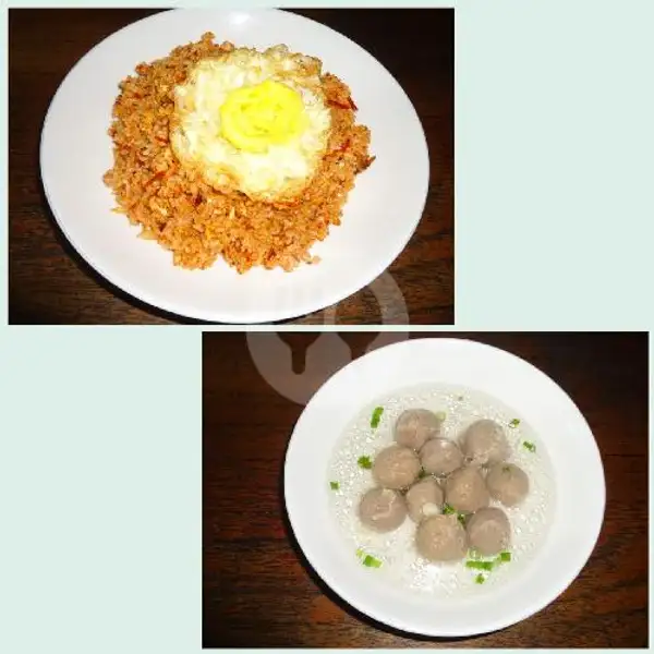 Combo Nasi Goreng Spesial Ayam dan Bakso Kuah | Restaurant Atoom Baru, Gajah Mada