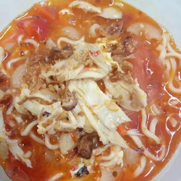 Paket Seblak Ayam Suwir bonus Teh Obeng | Warung Makan Sosro Sudarmo, Nongsa