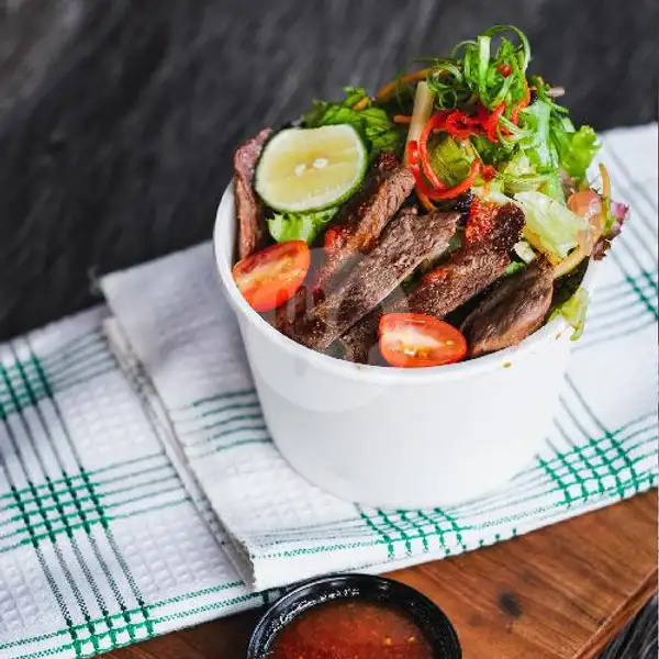 Thai Beef Salad | Two Fat Monks Asian Bistro & Coffee, Letda Tantular