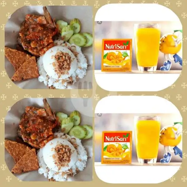 Paket Makan Berdua Ayam Goreng Batokok FREE Nutrisari | Teh Talua Pak Datuak, Elang