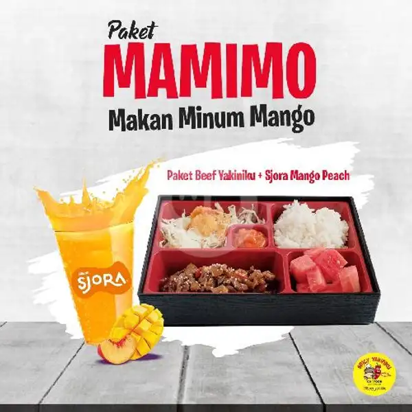 Paket Beef Yakiniku + Sjora Mango Peach | Spicy Yakiniku (Rice Bowl), Teuku Umar