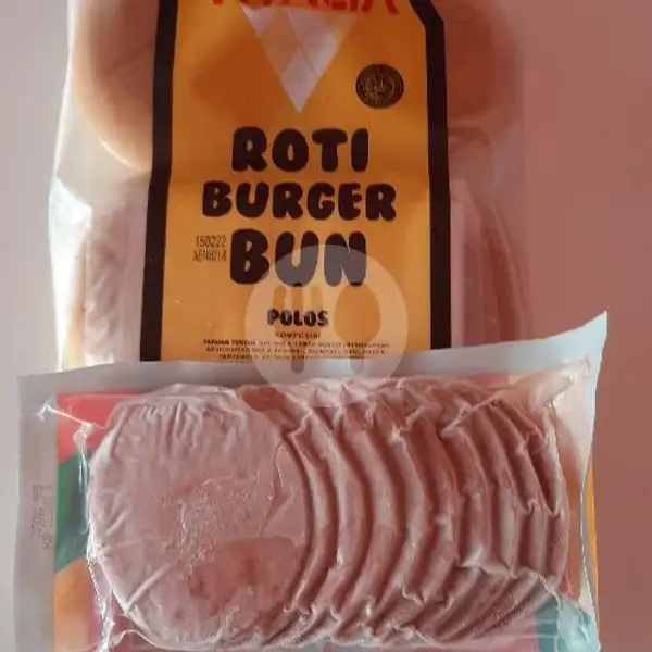 Paket Roti + Daging Burger | Rizky Frozen Food