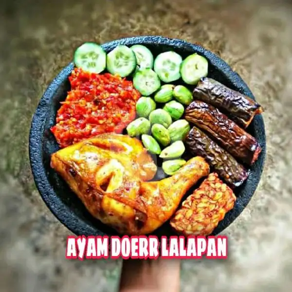 AYAM GORENG SAMBEL DOERR + NASI | Kepiting Doerr Palembang, Dempo Dalam
