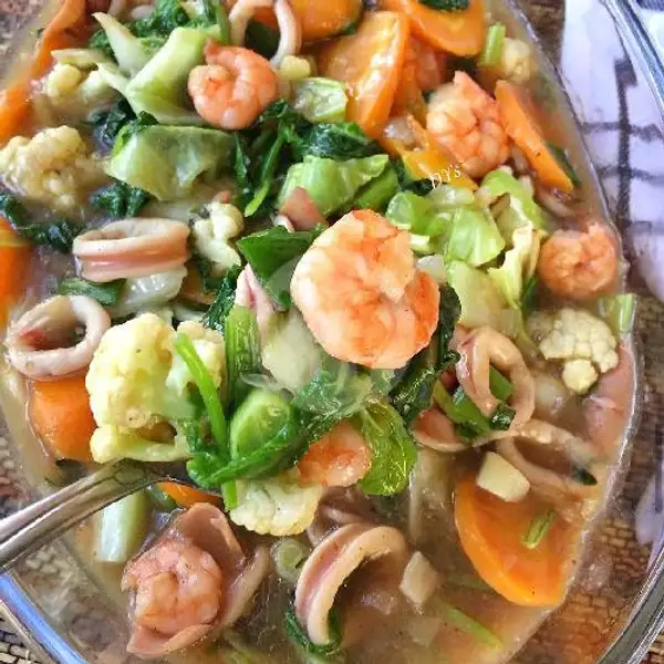 Capcay Seafood Goreng | Aneka Seafood Kebon Kacang, Thamrin Kuliner