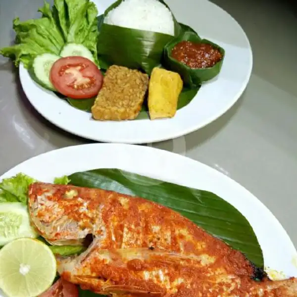Paket 5 Gratis 1 Nasi Timbel Kakap Bakar Atau Goreng+es Teh Manis | Ayam Bakar & Ikan Bakar Kebon Kacang, Thamrin