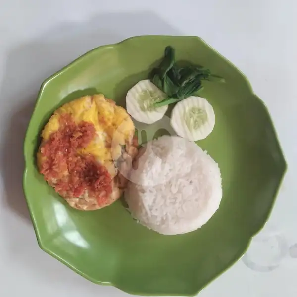 Nasi Telur Tahu | Kedai Mie dan Ayam Geprek Kriuk Jes Per, Baki