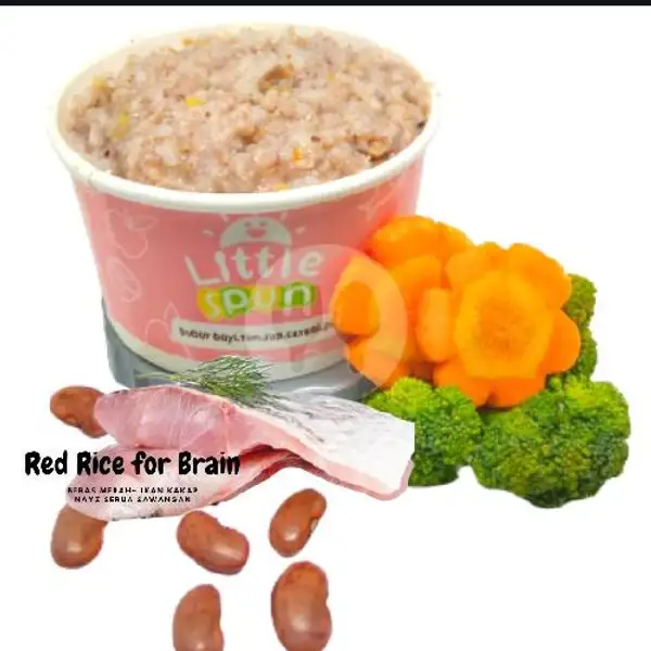 Nasi Tim Menu Red Rice for Brain (Sehat & Cerdas) | Nayz Bubur Bayi Cinangka, Sawangan