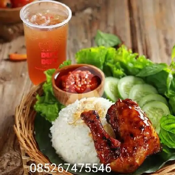 Ayam Bakar + Nasi+ Es Teh Manis. | Pondok Ayam Bakar tik Tik Duri Kepa, Green Ville