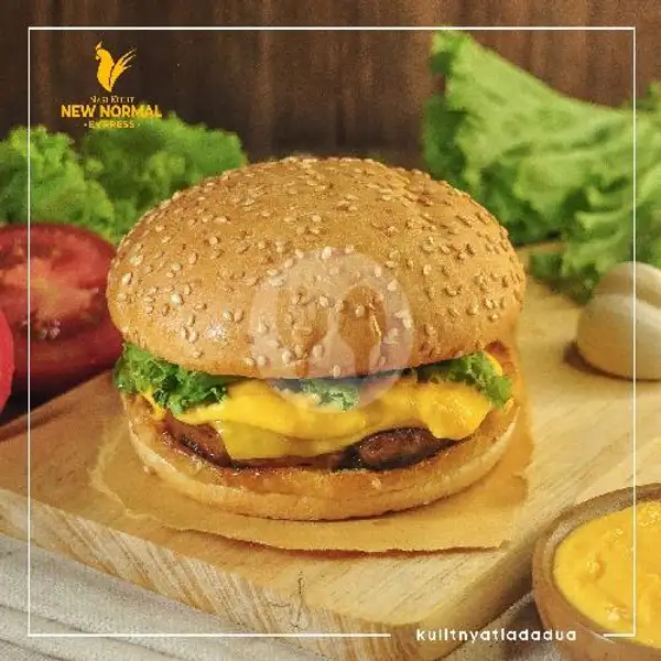 Cheezy Madness Burger | Nasi Kulit New Normal, Express Mall SKA