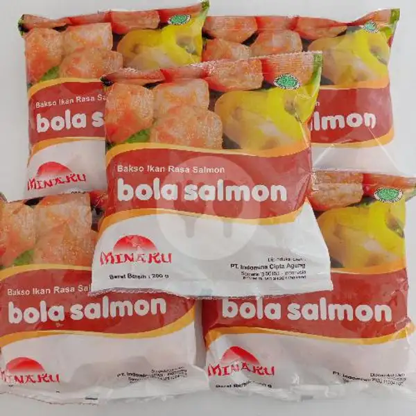 Bola Salmon 200gr (Stok Tinggal 2) | Happy Frozen Food and Cafe, Sukun
