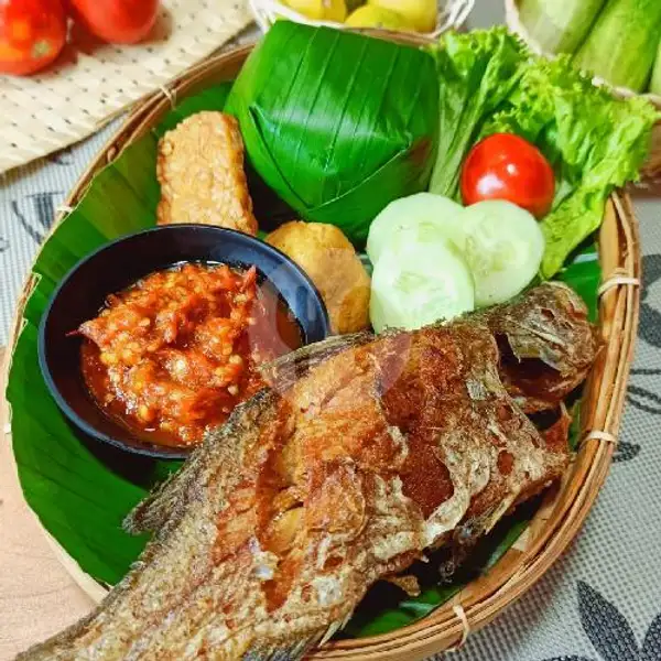 Nasi Timbel Kakap Goreng+ Teh Es | Ayam Bakar & Ikan Bakar Kebon Kacang, Thamrin