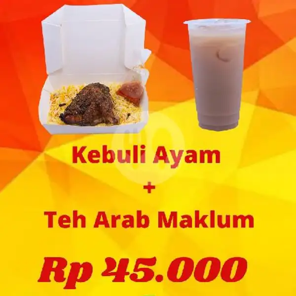 Paket Kebuli Ayam + Teh Arab Maklum | D'Savor Roti Bakar, Tanjung Duren