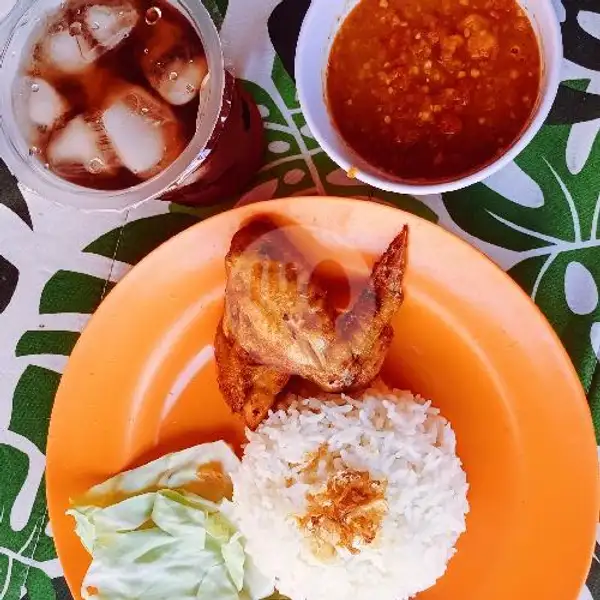 Paket Lalapan 1 (Sayap Ayam Grg + Nasi Putih + Es Teh) | Soto Ketut, Denpasar