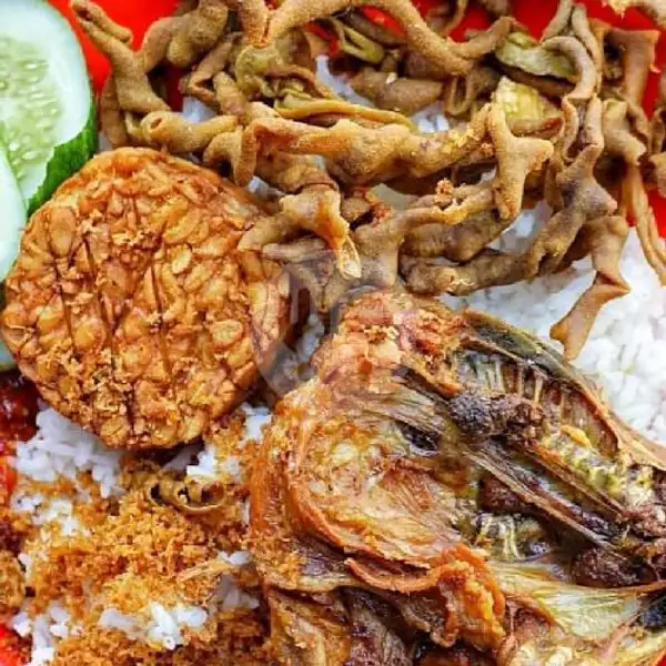 Nasi Ayam Kalasan Spesial Usus Tempe | Ayam Kemangi Rica, Ahmad Yani Utara