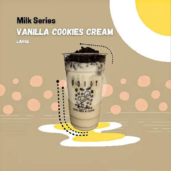 Vanilla Cookies Cream (Large) | Doffy (Milk Boba & Coffee) Di Samping Angkringan Mas Tumin M. Yamin Samarinda