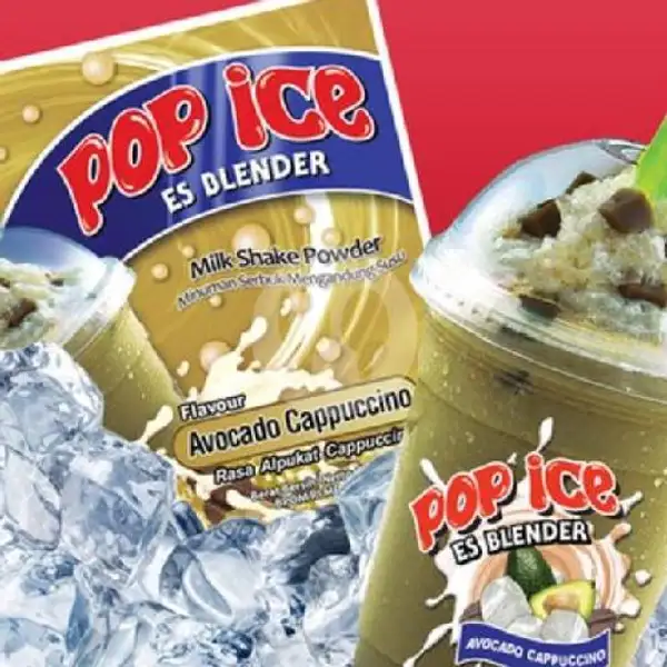 Pop Ice Alpukat Cappucino + Cincau | M.M Jus Buah Segar & Es Buah 100% Gula Asli, Suka Karya