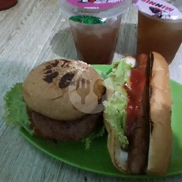 Hot Dog + Kentang+ice Lemon Tea | Rumah Cemilan Dzaki, Larangan