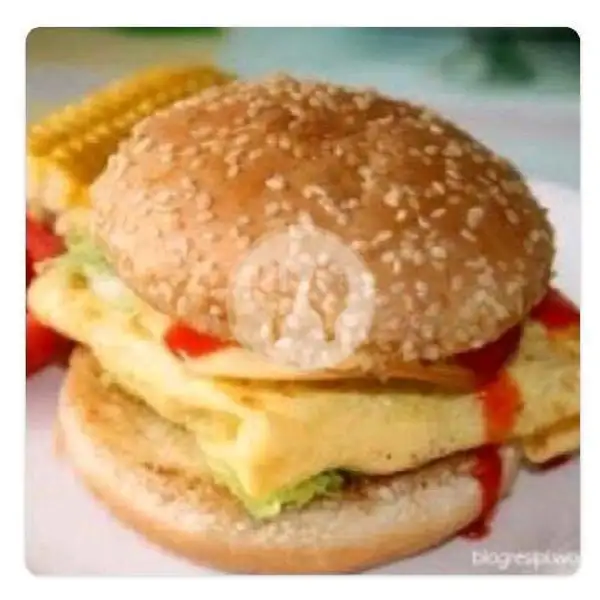 Paket Sapujagad Burger Egg Sosis + Milky Orange | Sosis & Kentang, Sapujagad