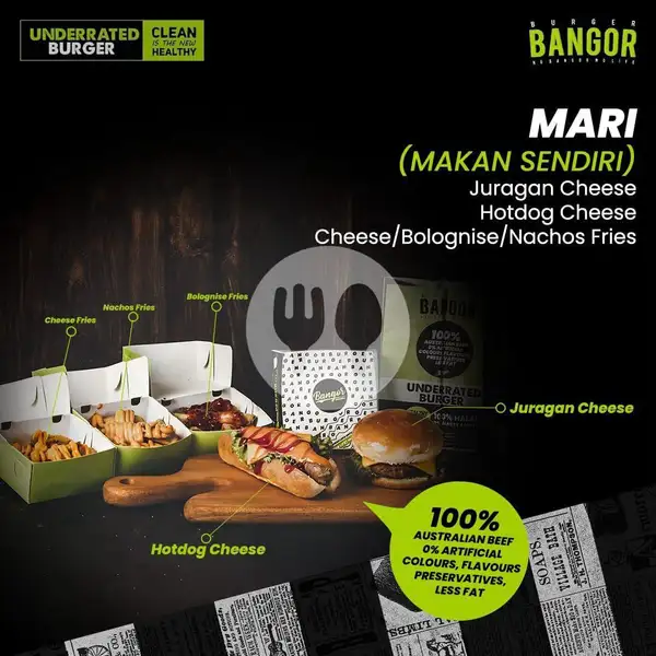 Paket Mari | Burger Bangor Express, Mangga Besar