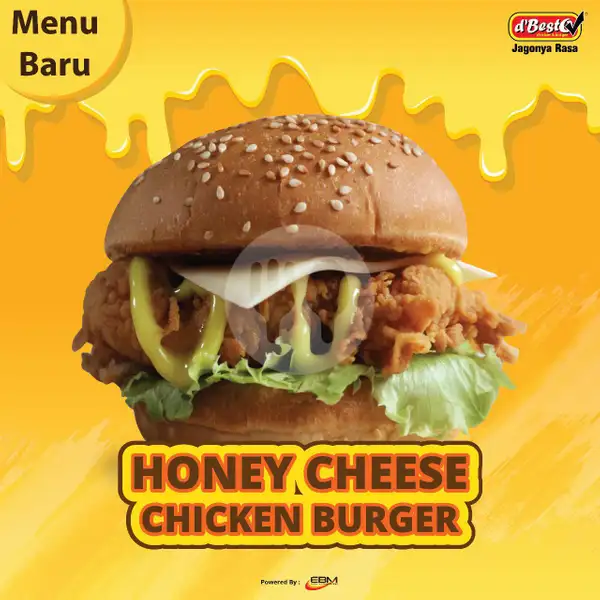 Honey Chicken Cheese Burger | d'Besto, Timbul Express