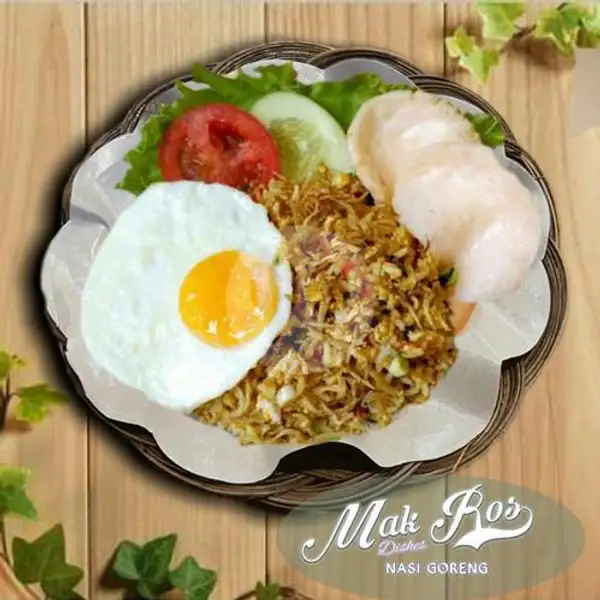 Nasgor Super (nasi Goreng+ayam+telor) | Mak Ros Bebek & Ayam (Goreng/Panggang), Senen