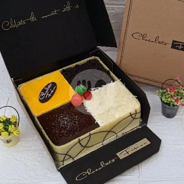 Premium Quatro Cake 4 Rasa 21cm | Chocolate Fusion Cake, Batam