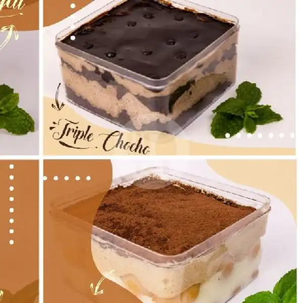 Combo Best Dessert Box Tiramisu 1box Dan Dessert Box Triple Choco 1box | Fuyuku dessert Box