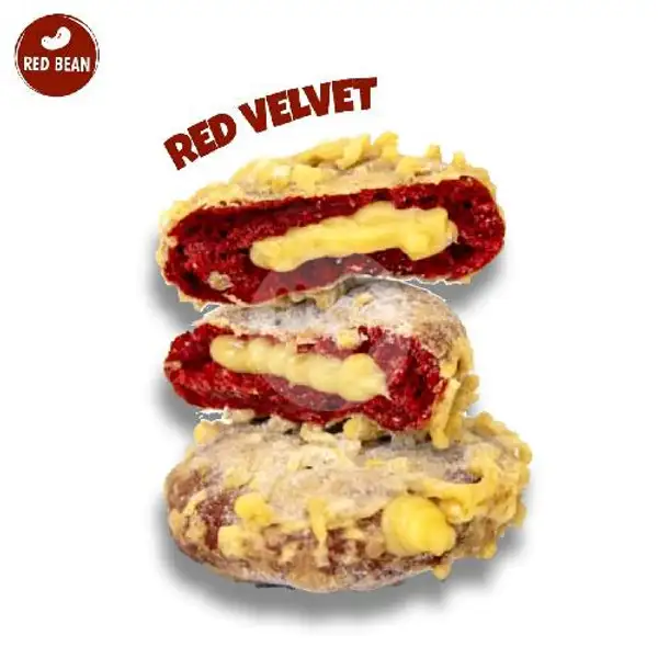 Crispy Doughnut Red Velvet | Red Bean Buana Raya, Pulau Buton