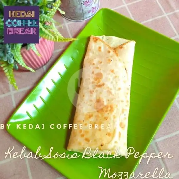 Kebab Sosis Black Pepper Mozzarella | Kedai Coffee Break, Curug
