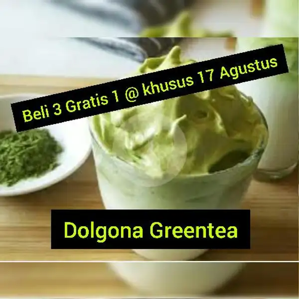 Ratu Drink Dolgona Greentea L( Cap Besar) | Ayam Suka-Suka Ratu Bilqis, Taman Mini