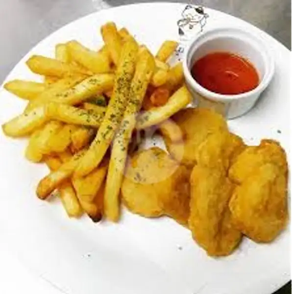 French Fries With Nugget |  AmoraCoffee, BOSS Depok