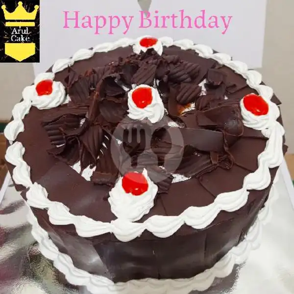 Kue Ulang Tahun Blackfores Bulat, Uk : 24x24 | Kue Ulang Tahun ARUL CAKE, Pasar Kue Subuh Senen
