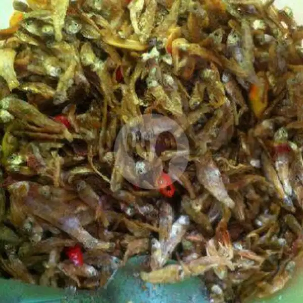 Nasi Rames+Ikan Teri+Sambal | Warung Makan Tegal Bu Erni, Mijen