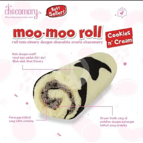 Moo-moo Roll Cookies n Cream | Toko Lapis Talas Bogor Botani, Karawaci