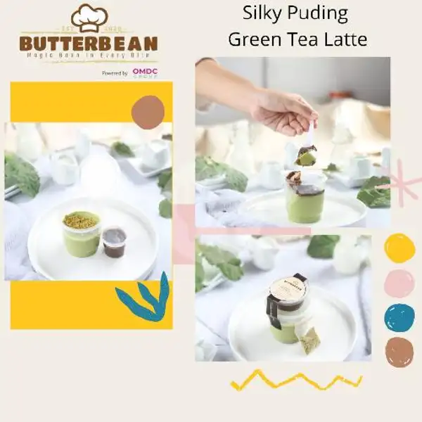 Puding Silky Green Tea Latte | Butterbean Cake Patisserie