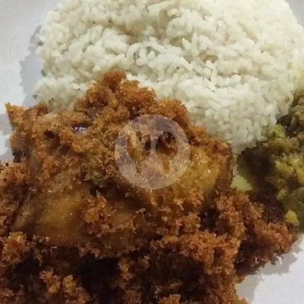 AyAM GORENG SERUNDENG SAMBAL IJO | Ayam Goreng Serundeng Nasi Kuning (Gang Cimol Loba Bacot), Subyadinata