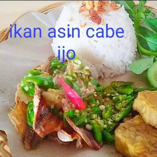 Ikan Asin Cabe Ijo + Nasi | Ki Bakso Batam, Tiban Koperasi