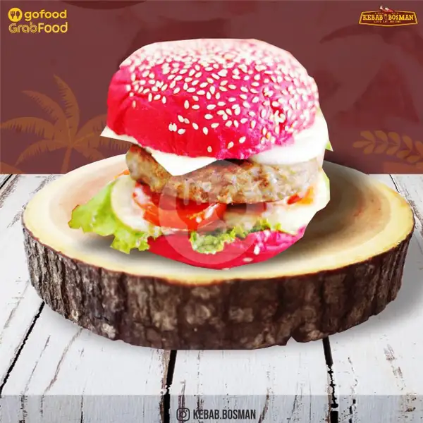Red Burger Jumbo Spicy | Kebab Bosman, Gembong