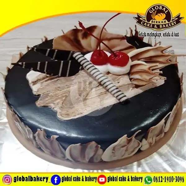Black Forest Special (BF SPC 56) Uk 18x18 | Global Cake & Bakery,  Jagakarsa