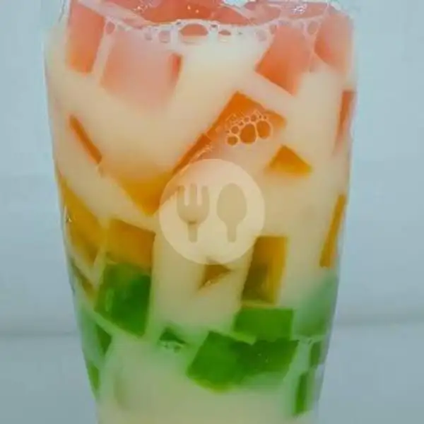 Rainbow Jelly Yakult | RAJA THAI TEA, Kopo