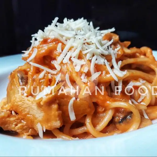 Spaghetti Chicken Tomato Creamy | Rumahan Food, Puyuh Dalam