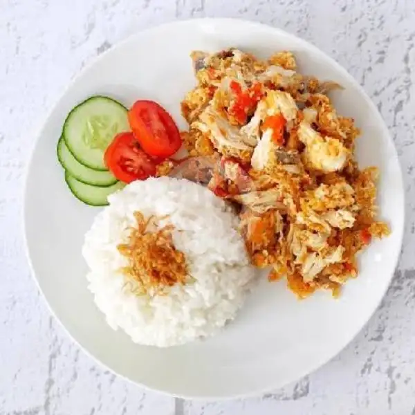 Ayam Geprek Original + Nasi | Nasi Goreng Kambing, Pelita