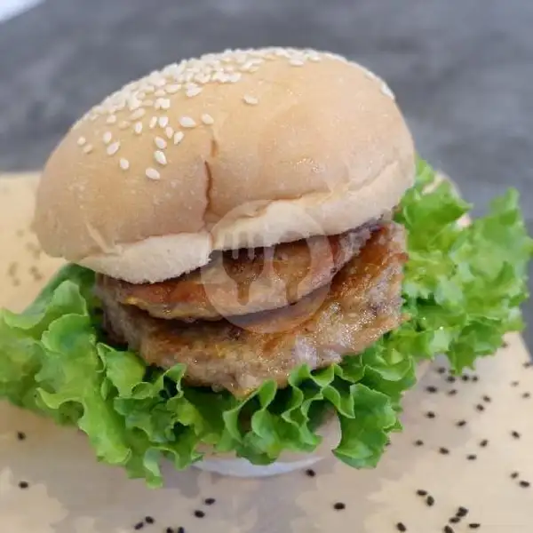 Burger Double Beef | Gedhang Nugget, Lowokwaru