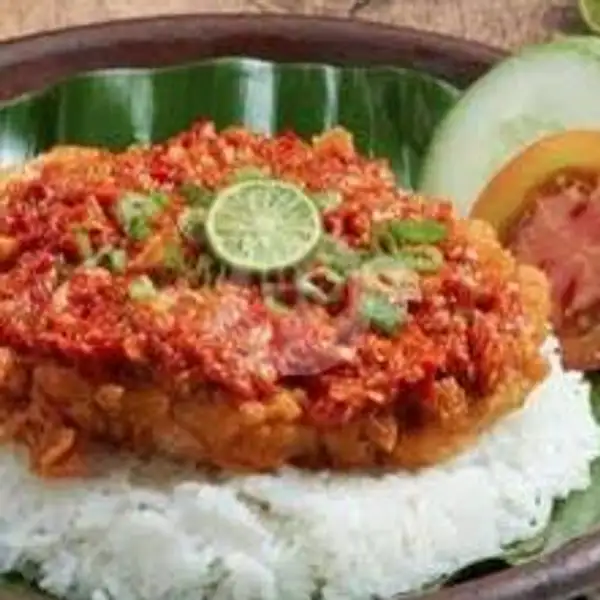 Ayam Geprek + Nasi Jumbo | Cabang (Warung Sate Amudi), Panglima Aim
